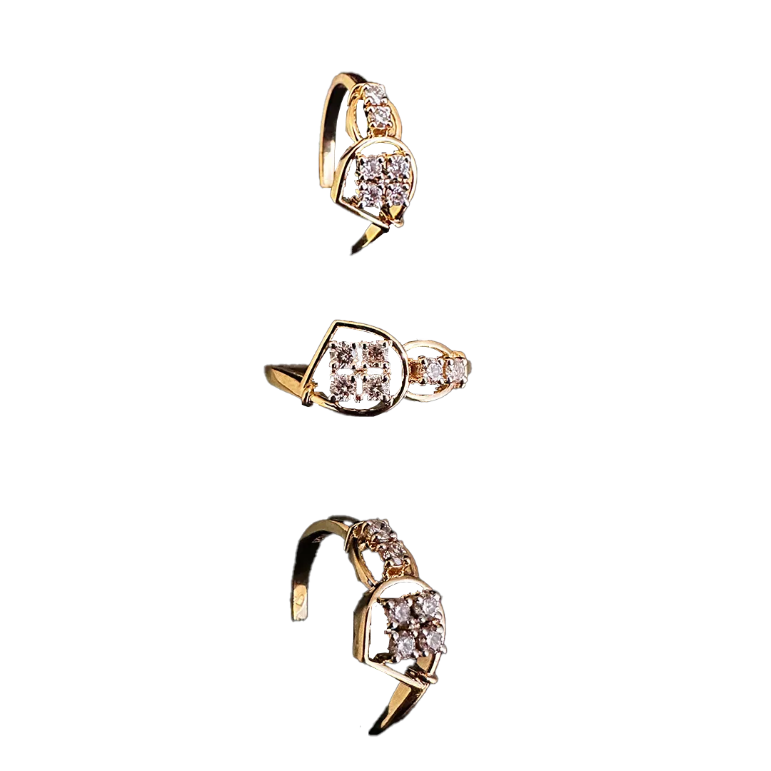 (RDL-740) Natural Diamond Ring, Gold - 2.510 14KT, Diamond - 0.21
