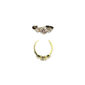 RG-065 Labgrown Ring, Diamond - 1pc- 1.07, 2pcs- 0.50 Total- 1.57 , Gold - 2.730 14KT