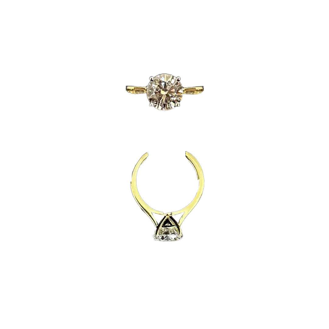RG-066 Labgrown Ring, Diamond -2.02, Gold - 3.220 14KT