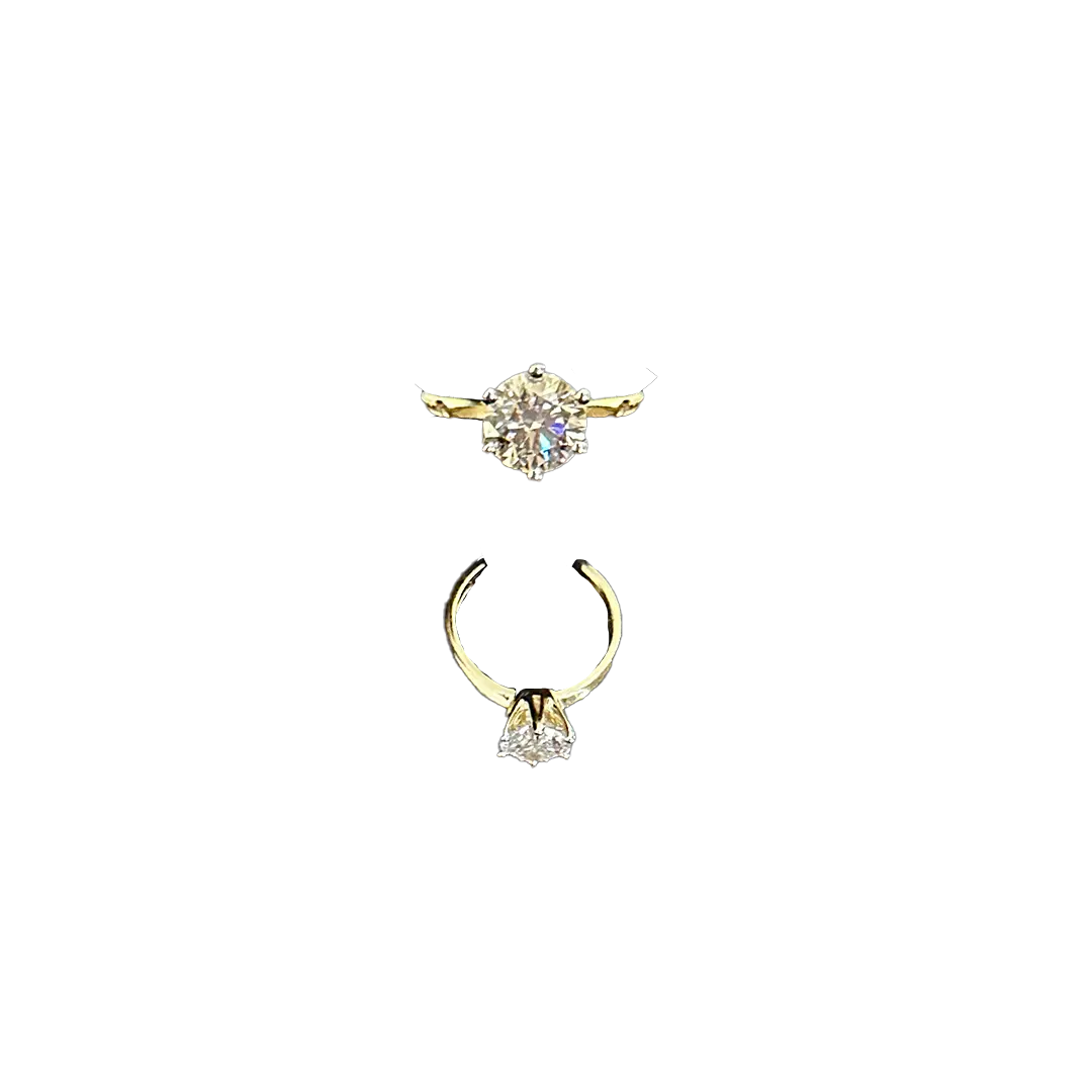 RG-069 Labgrown Ring, Diamond -1.50, Gold - 2.870 14KT