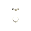 RG-25 Labgrown Ring, Diamond - 1pc- 1.00, 2pcs- 0.20 Total - 1.20 , Gold - 3.263 18KT