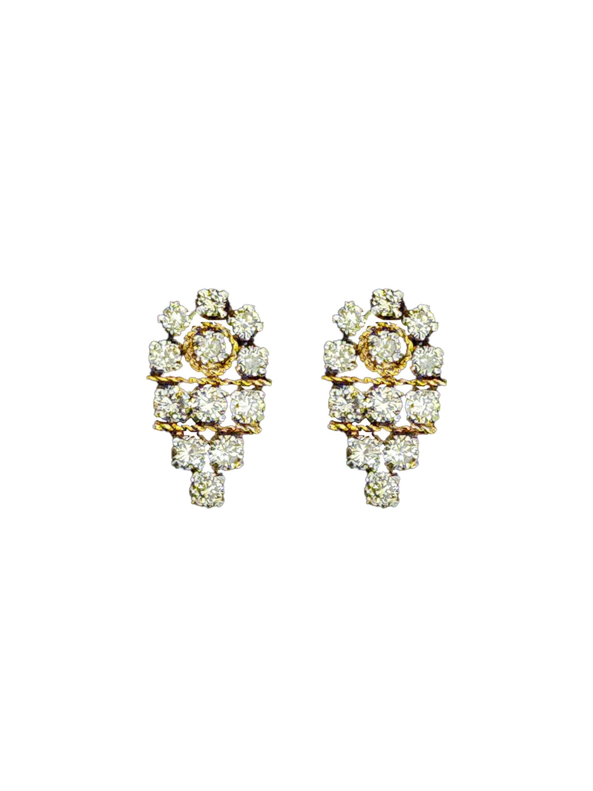 (TD-104) Diamond Tops in 14kt Hallmarked Gold (Diamond 1.16 CT ,Gold 6.400 CT)