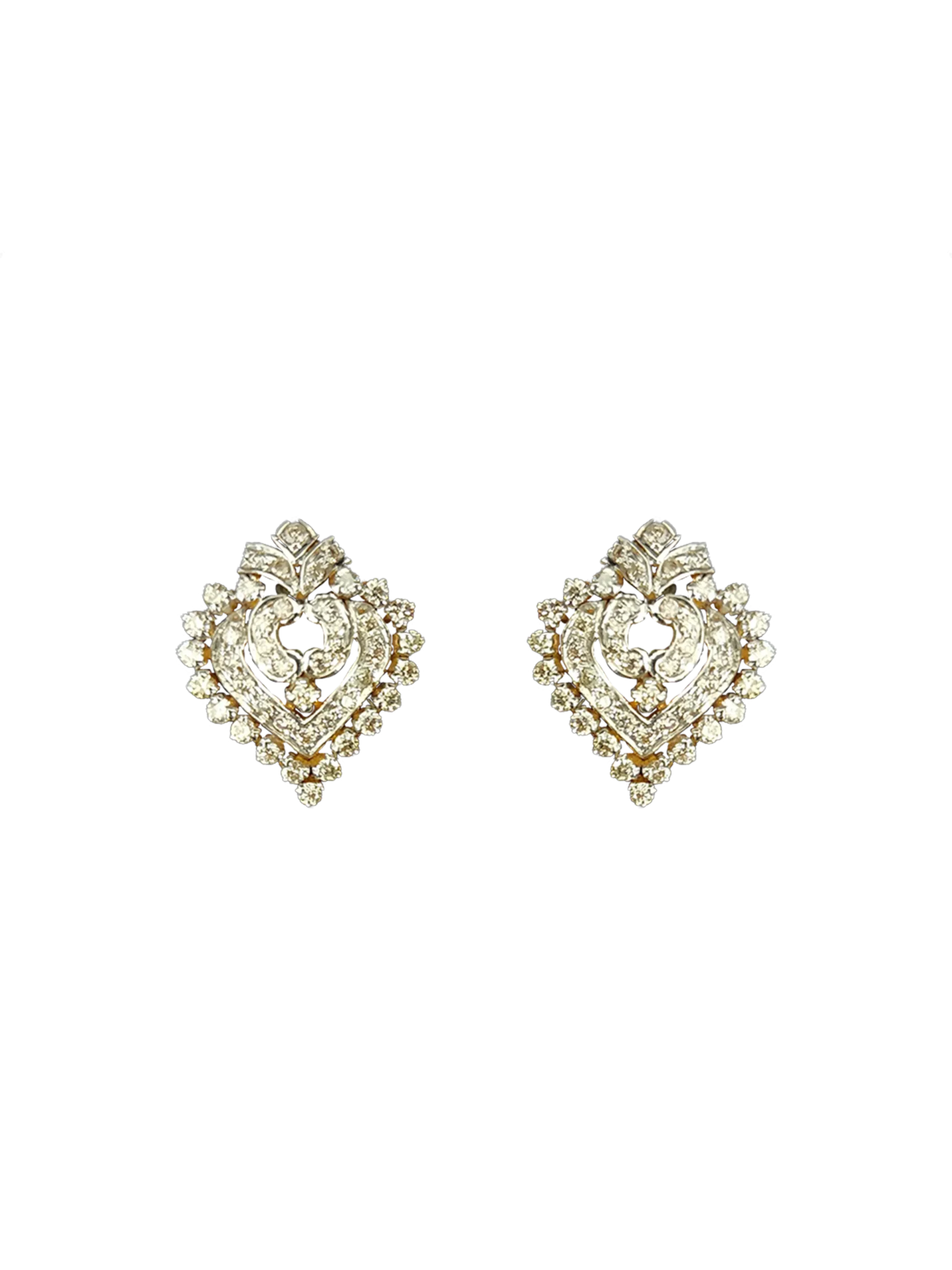 (TD-260) Diamond Tops in 14kt Hallmarked Gold (Diamond 1.88 CT ,Gold 6.380 CT)