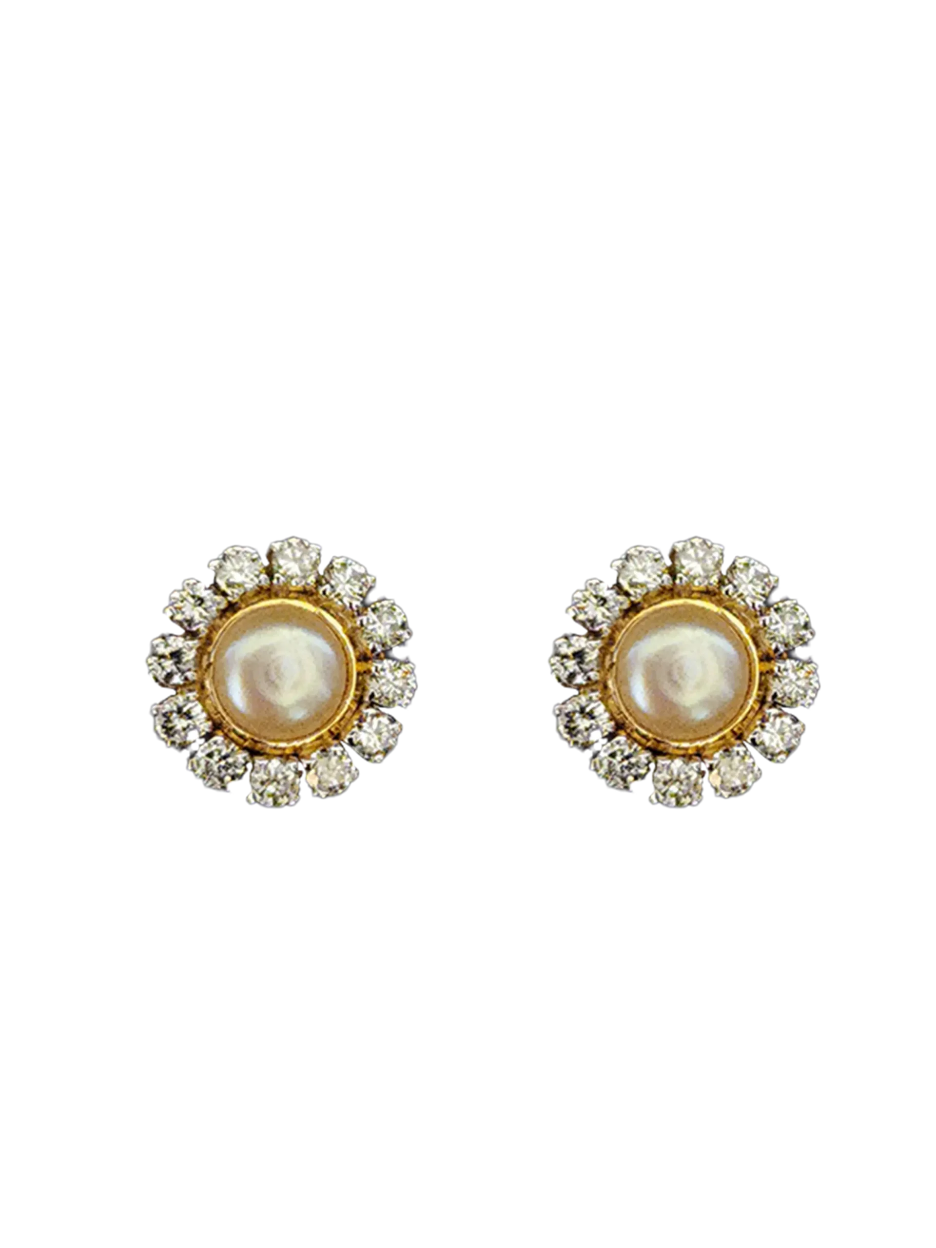 (TD-511) Diamond Tops in 14kt Hallmarked Gold(Diamond 1.22 CT ,Gold 6.837 CT 14 Kt, Pearl 2.09 CT)