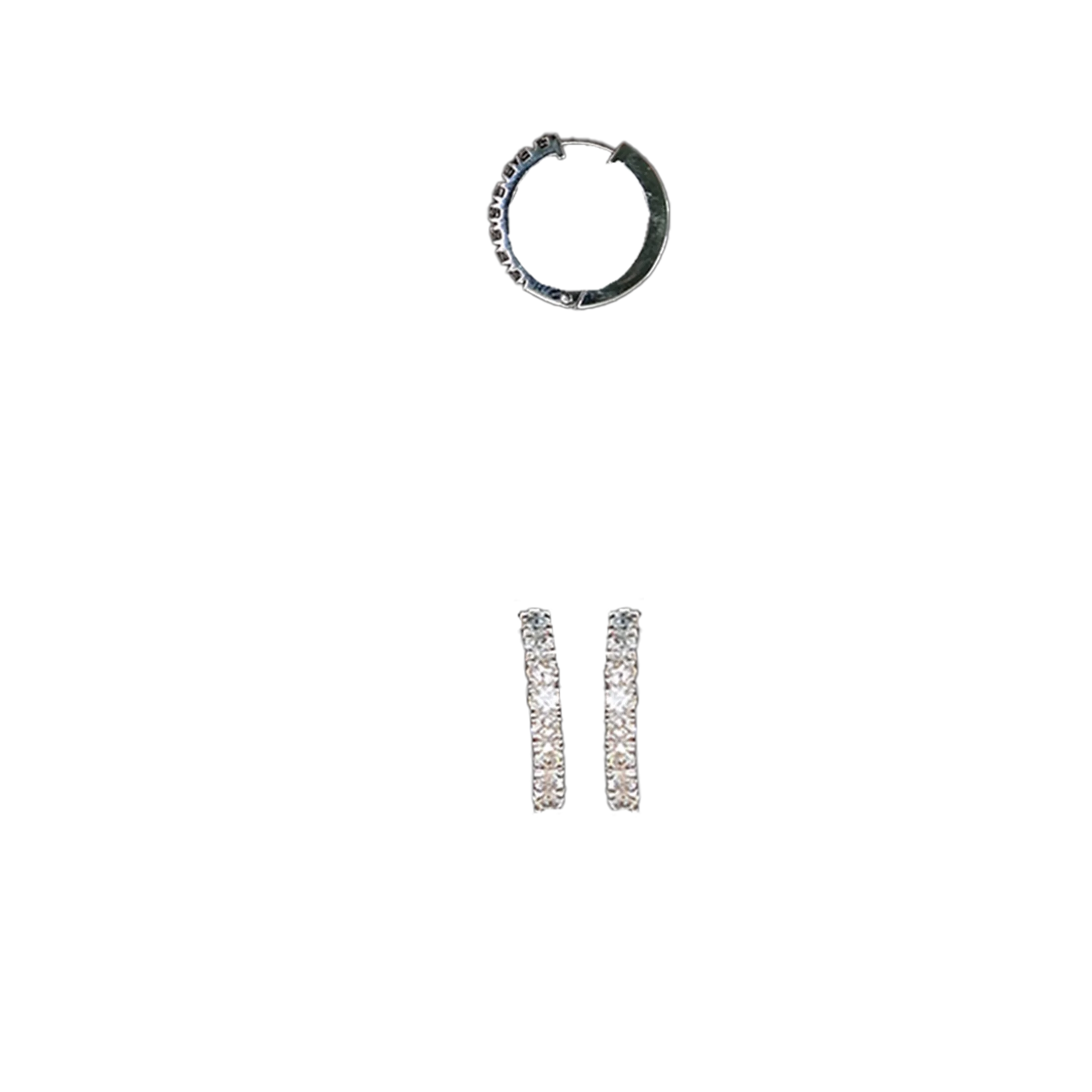 (TD-522) Diamond Bali in 14 KT Hallmarked (Diamond 0.40 Grams, Gold 2.593 Grams)