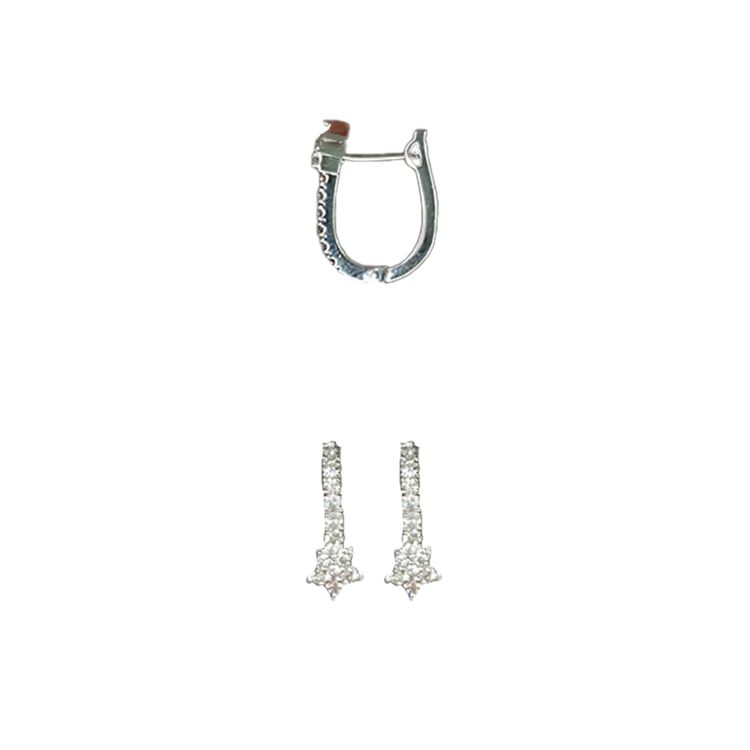 (TD-526) Diamond Bali in 14 KT Hallmarked (Diamond 0.33 Grams, Gold 2.749 Grams)