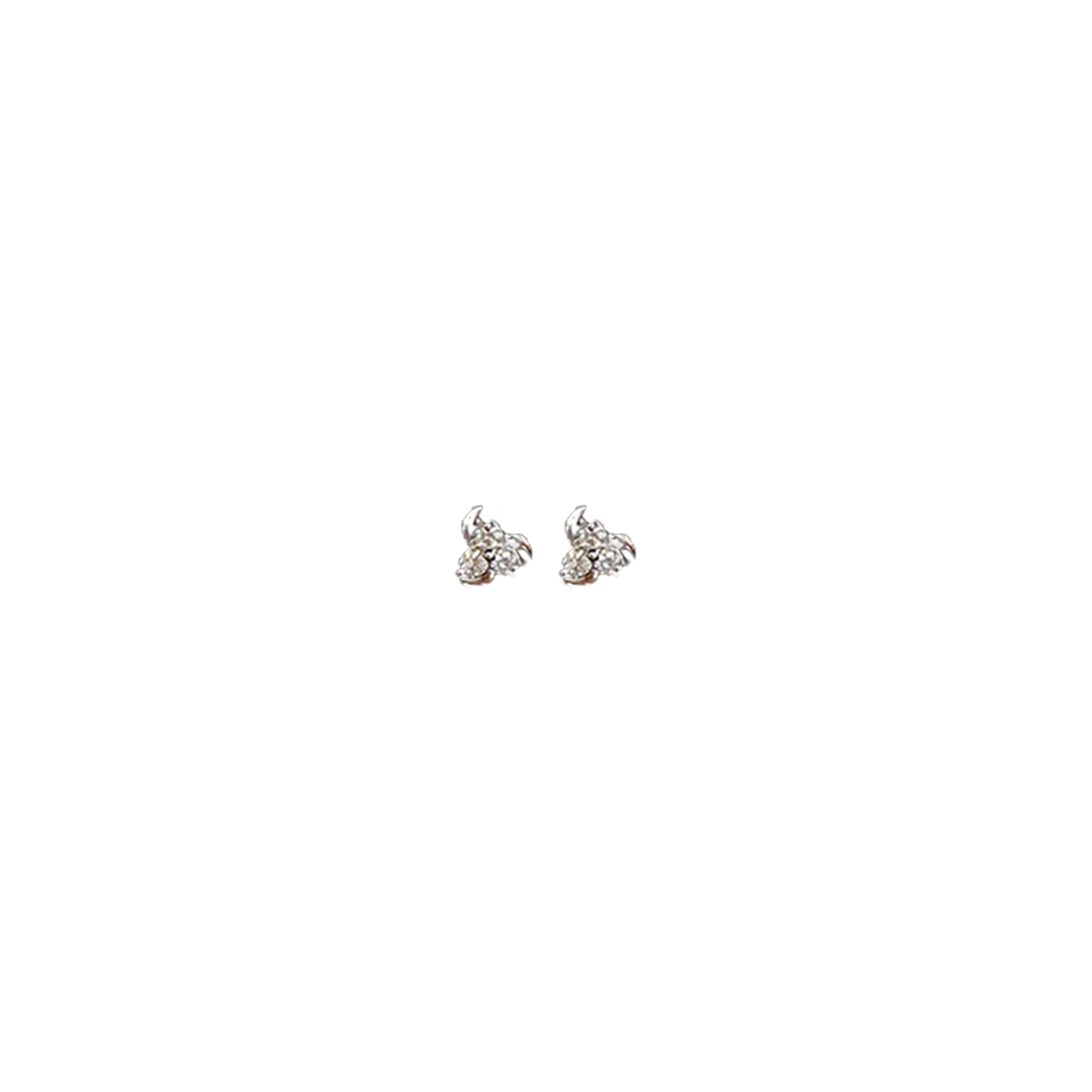 (TD-527) diamond Tops in 14 CT Hallmarked Gold (Diamond 0.10, Gold 1.220 ,14 KT)