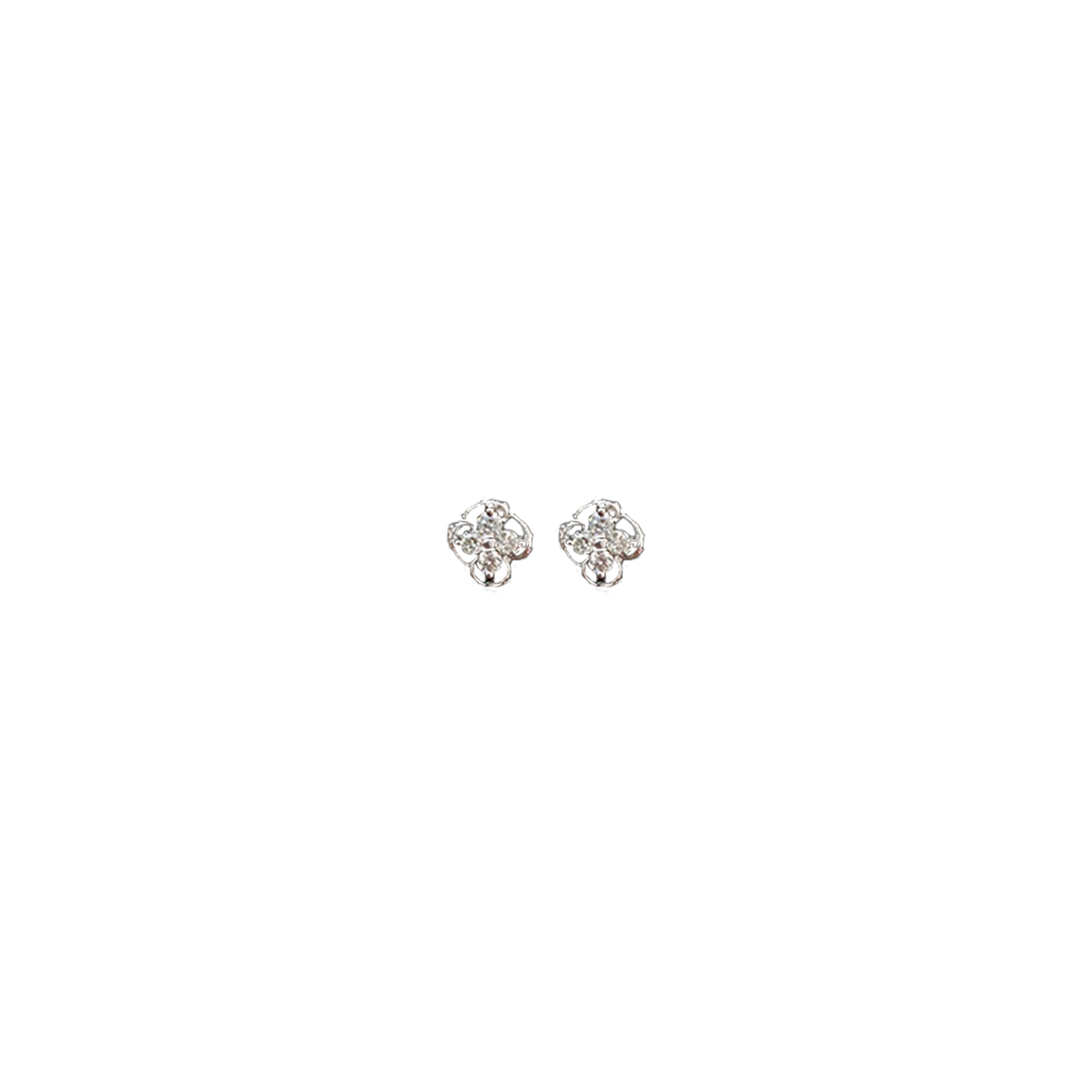 (TD-530) Diamond Tops in 14 CT Hallmarked Gold (Diamond 0.15 Grams, Gold 1.250 Grams)