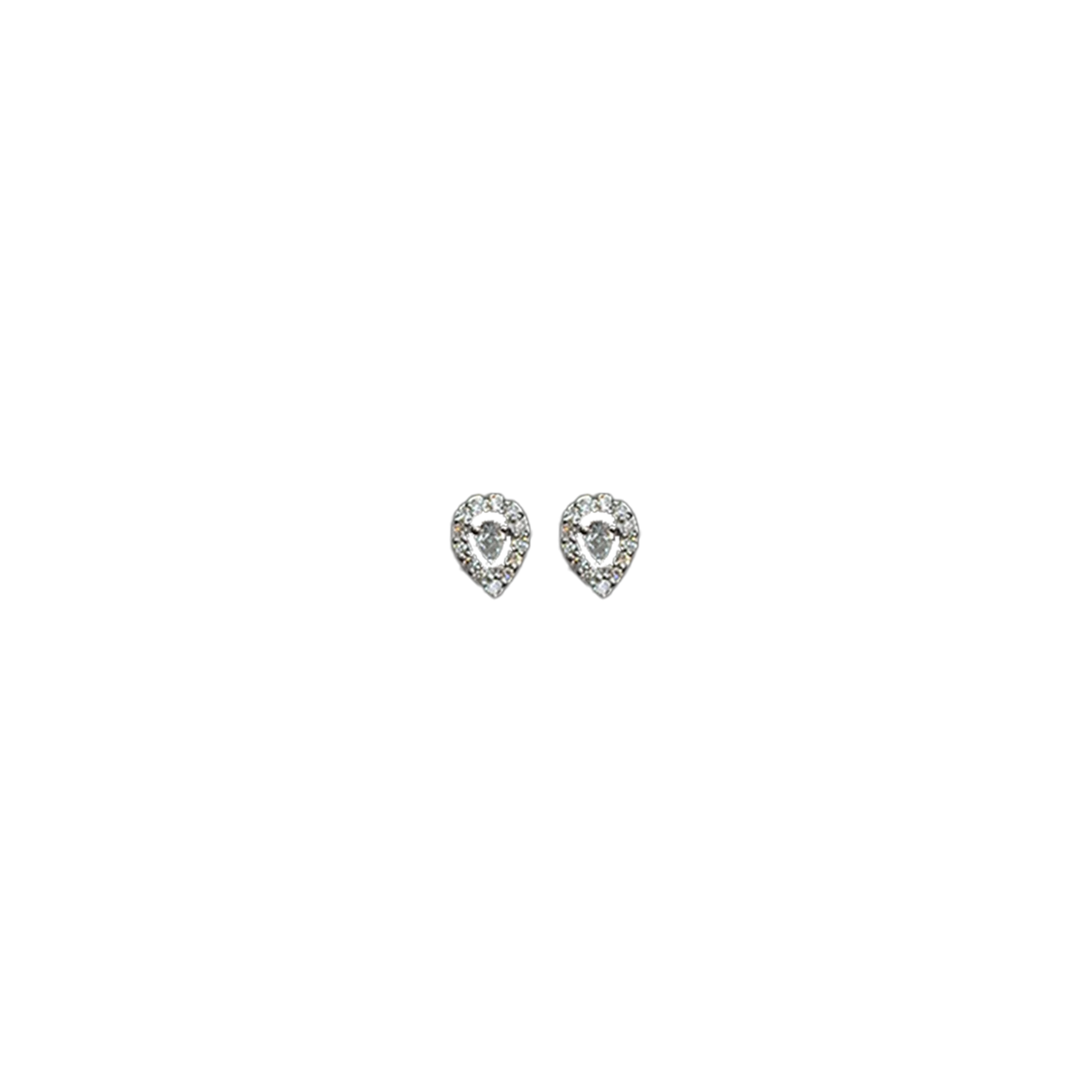 (TD-531) Diamond Tops in 14 CT Hallmarked Gold (Diamond 0.21, Gold 1.700 ,14 KT)