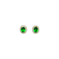 (TG-598) Tops in Gold 8.230 Grams, 14 ct With AD 3.80 CT, Green Stone-4.73ct, Cost of stone -Rs.1200 (Hallmarked)