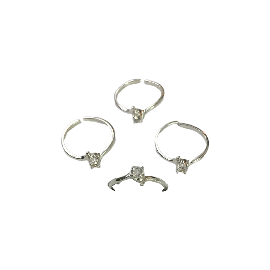 (TR-82) 4 Grams, Silver Toe Ring