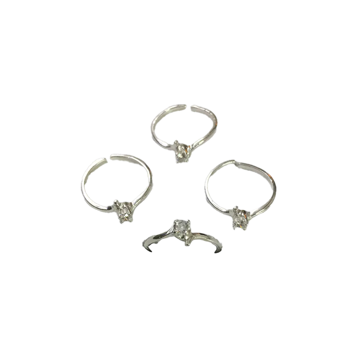 (TR-82) 4 Grams, Silver Toe Ring