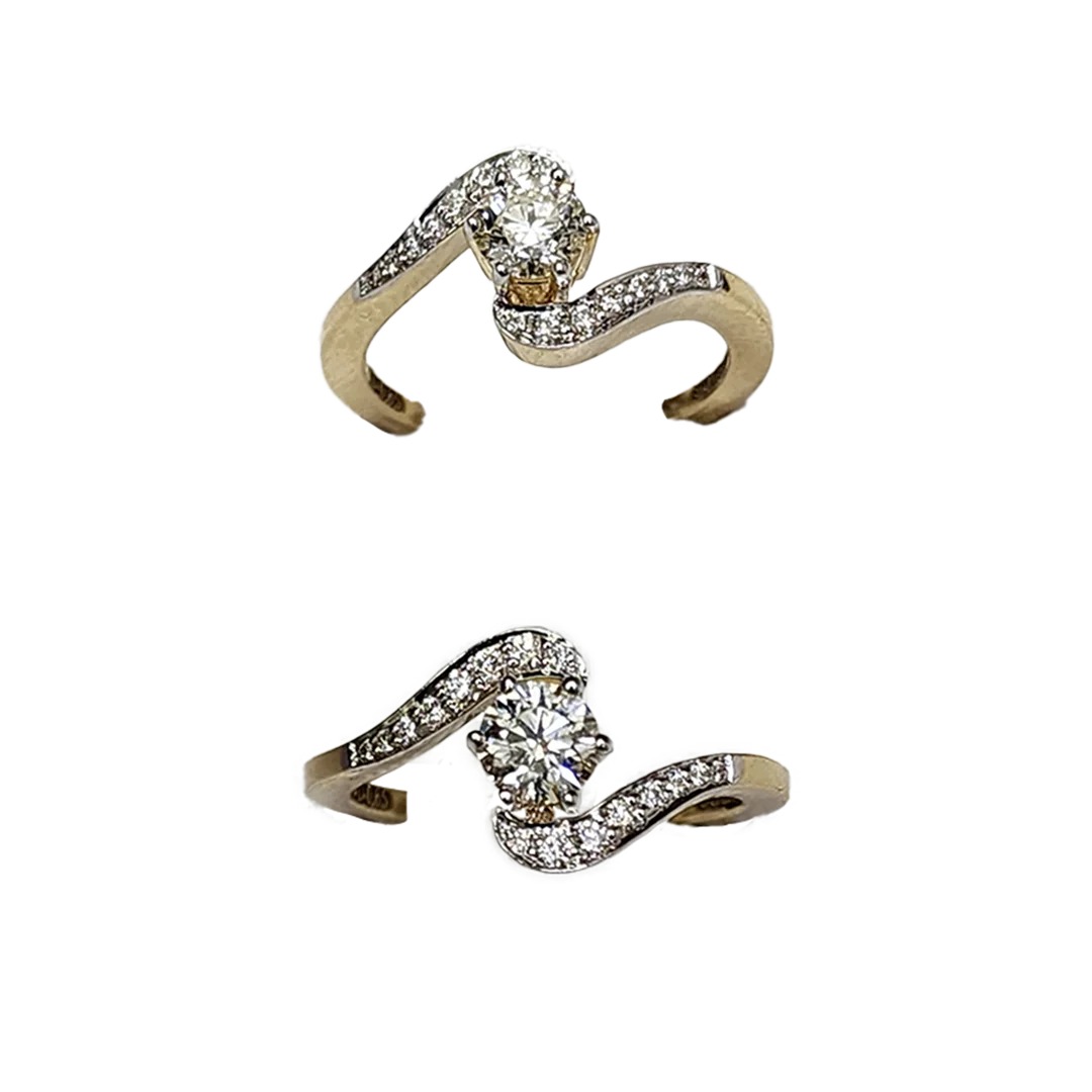 (RDL-714) Diamond ring in 18KT, Diamond- 0.65, Gold - 4.099