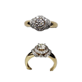 (RDL-713) Diamond ring in 18KT, Diamond- 0.92, Gold - 4.936