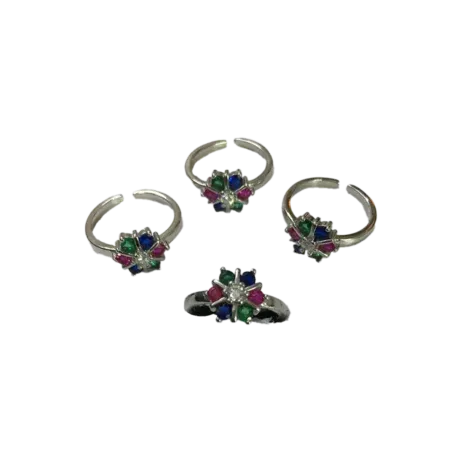 (TR-57) 8 Grams, Silver Toe Ring