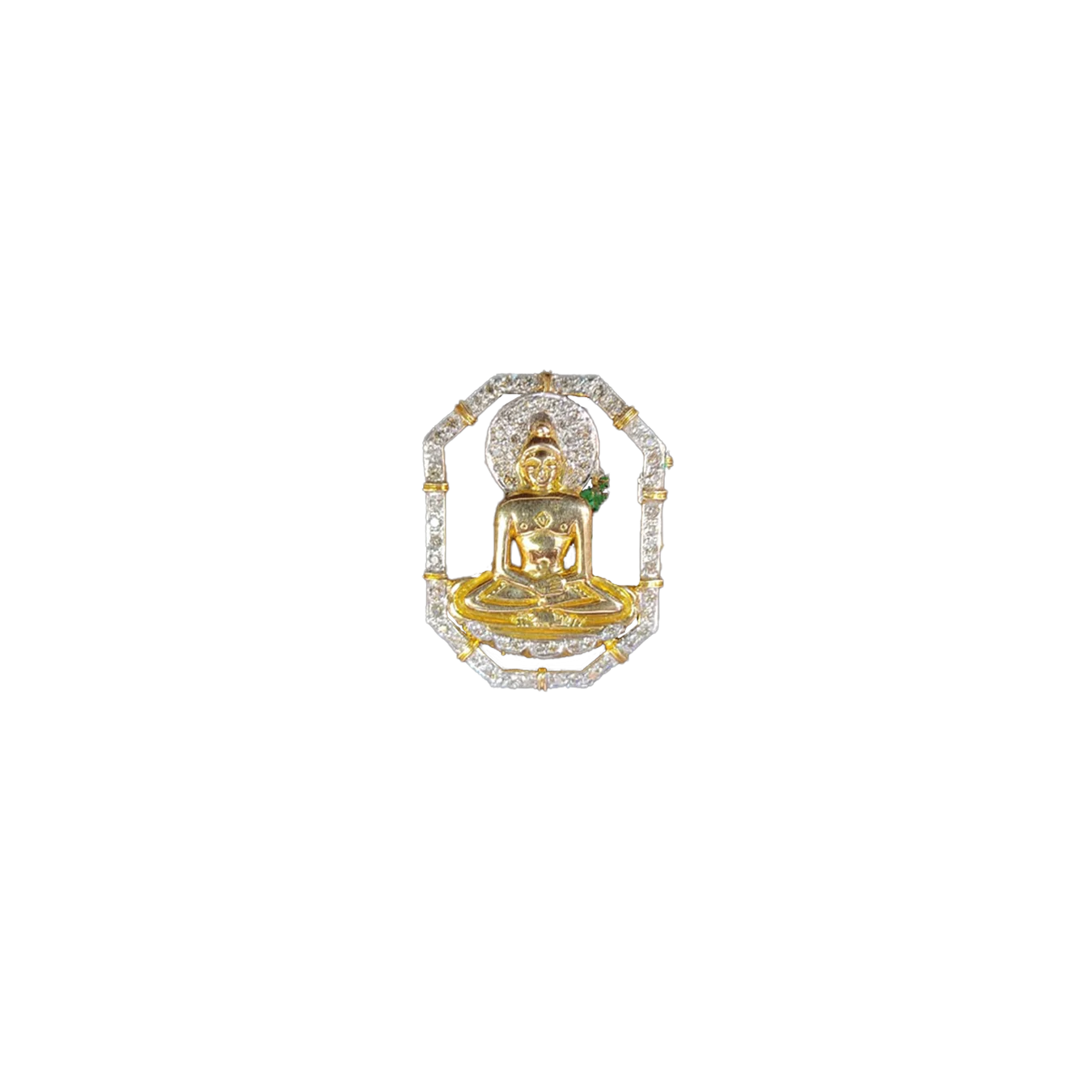 (PD-83) Mahaveer swami ji pendant Dia-0.83ct, Gold-14kt-10.810