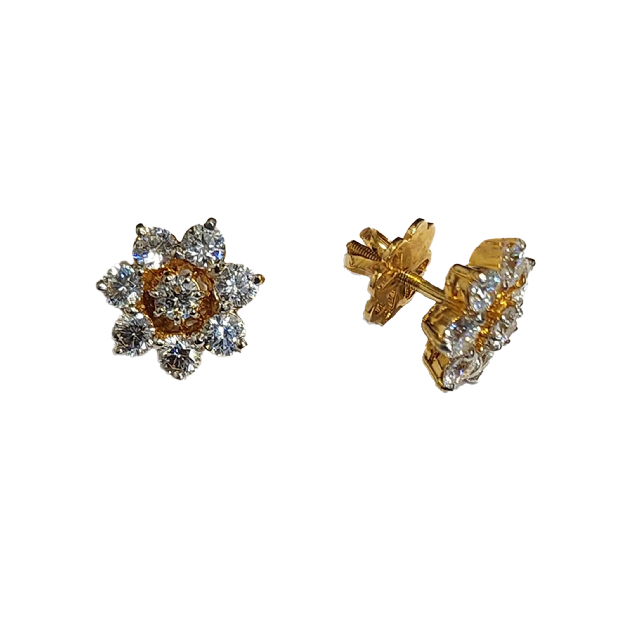 Gold Tops AD (7.698 grams 18 CT,) (TG-497) (Hallmarked)
