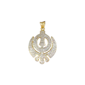 Diamond Waheguru Ji pendant